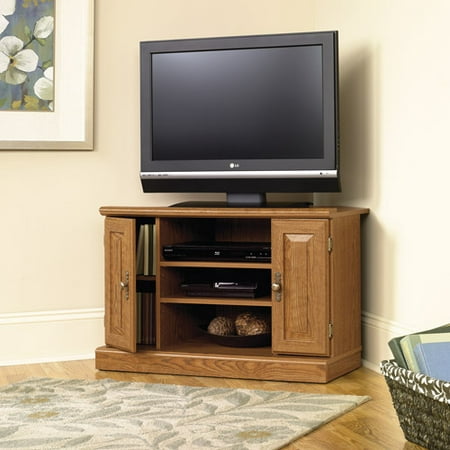 UPC 042666024211 product image for Sauder Orchard Hills Carolina Oak Corner TV Stand, for TVs up to 35 | upcitemdb.com