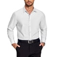 thumbnail image 5 of COOFANDY Mens Dress Shirts Long Sleeve Formal Shirt Lightweiht Button Up Shirts for Men, 5 of 10