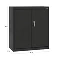 thumbnail image 4 of Classic Series 36"W x 42"H x 18"D Counter Height Storage Cabinet with Adjustable Shelves, Black, 4 of 5