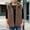 Brown, variant on Zedker Men's Faux Fur Coat Open Front Thicken Warm Winter Overcoat Casual Fashion Outerwear Fluffy Soft Lapel Long Jackets Black L