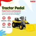 thumbnail image 2 of DOLU Kids Pedal Tractor and Excavator Ride On Toy with Adjusting Seat, Ages 3+, 2 of 9