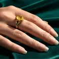 thumbnail image 2 of Natural Yellow Sapphire 925 Sterling Silver Ring, Gift for Her, Pukharaj Ring, Birthstone Rings ,Gift For Her, 2 of 2