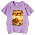 thumbnail image 3 of Gzbliryd Cute Easter Shirts Cotton Tees Graphic Print Crew Neck Easter T Shirts for Little Girl Easter Rabbit Bunny Tops Clothes (Light Purple,10-11 Years), 3 of 3
