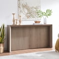 thumbnail image 2 of Evelyn&Zoe Modern/Contemporary 56" Wide Antiqued Gray Oak Console Table, 2 of 7
