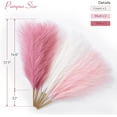 thumbnail image 5 of JUMRHFAN Pampas Grass Pink Decor 17.7 inch 6pcs, Faux Pampas Grass Home Decor, Artificial Pampas Grass Blush Fake Pampas, Short Vase Room, 5 of 8