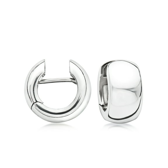 Ross-Simons Italian Sterling Silver Huggie Hoop Earrings, Women's, Adult