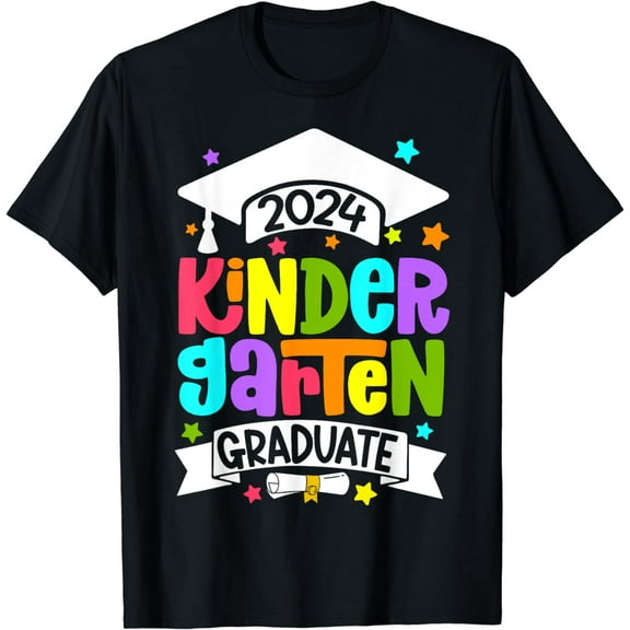 2024 Kindergarten Graduate Kinder Graduation Men Women Kids T-Shirt mens t shirt,black,women,funny,misfits,men,journey,t-shirt