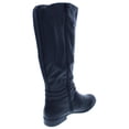 thumbnail image 2 of Style & Co. Womens Keppur Faux Leather Riding Boots Black 6 Medium (B,M), 2 of 2