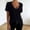 Black, variant on DuoJiaJ Womens Casual Top, Deep V Neck Short Sleeve Base Layer Tee Black L