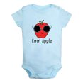 thumbnail image 5 of iDzn Cool Apple Funny Rompers For Babies, Newborn Baby Unisex Bodysuits, Infant Jumpsuits, Toddler 0-12 Months Kids One-Piece Oufits (Blue, 12-18 Months), 5 of 5