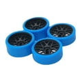 thumbnail image 1 of Llanta de rueda de Metal Vogacara para coche de Control remoto 26,5mm 4 piezas negro+azul, 1 of 6