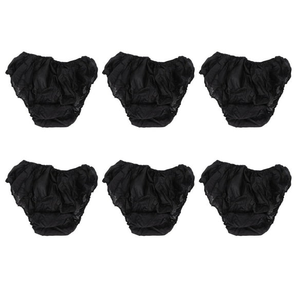 50 piezas de ropa interior desechable negra de talla única que se adapta a la mayoría de ropa interior de viaje portátil para turismo al aire libre en hoteles