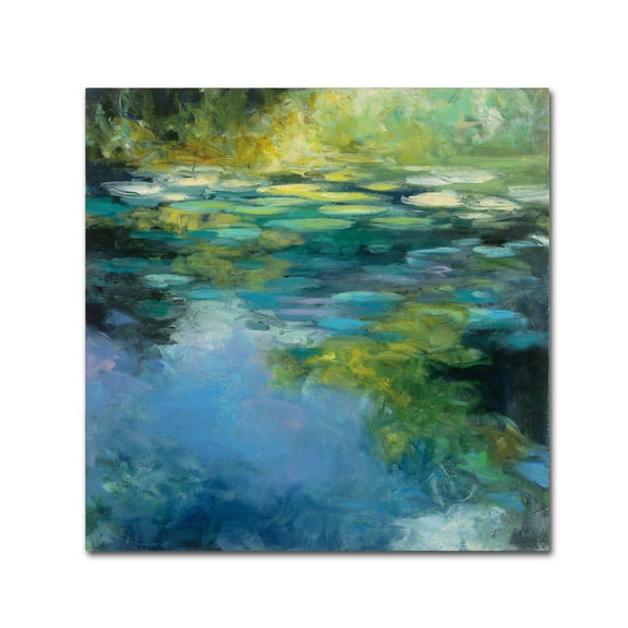 Trademark Fine Art 'Water LiIies III' Canvas Art by Julia Purinton