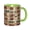 Green, variant on Boho Explode Coffee Mug Fun Custom Ceramic Mugs 11oz Sky Blue