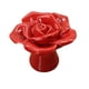 thumbnail image 1 of Pomo de cerámica para puerta, cajón, armario, mueble, tirador (rojo), 1 of 2