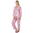 thumbnail image 3 of Bimba Women Rayon Night Wear Pajama Set Printed Full Sleeve Shirt with Pyjamas, 3 of 4