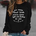 thumbnail image 2 of FNFYFH Sweatshirts for Women Loose Fit Letter Printed Pullover Causal Long Sleeve Crewneck Tunic Workout Sweatshirt Ladies 2025 Tops Black XXL, 2 of 5