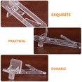 thumbnail image 2 of Plastic Shelf Support Clips Clear 80pcs for Home Use Perfect to Hold Shelves on Furniture 80pcs, 2 of 6