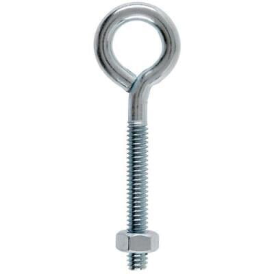 

3Pc Hampton 1/4 in. x 3 in. L Zinc-Plated Steel Eyebolt Nut Included (Pack of 10)
