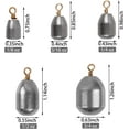 thumbnail image 2 of Fishing Iron Weight Sinker - 27 Bass Casting Sinker Weight Bell Sinker Iron Fishing Sinker with Ring for Saltwater Freshwater Fishing, 2 of 7
