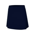 thumbnail image 4 of KALE Shorts for Women's Pants Skirt With Slit And Pocket Sports Casual Solid Color Mid Waist Tennis Summer Pants Navy, 4 of 8