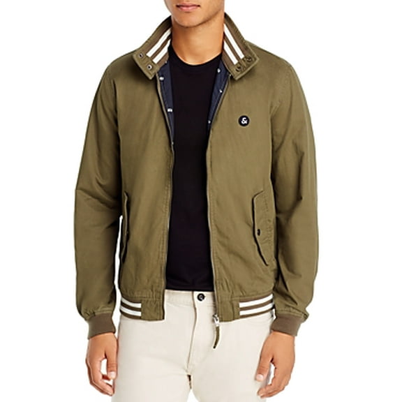 Jack Jones DUSTY OLIVE Asher Regular Fit Bomber Jacket, US Small