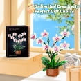 thumbnail image 2 of Juego de bloques de construcción Bilinott Flower Orchid 729 piezas con luz LED, 2 of 7