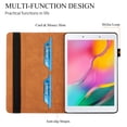 thumbnail image 2 of (10.5-Inch) Galaxy Tab A8 Case 2021 (Model SM-X200 /SM-X205) - Protective Leather/Silicone Composite Cover with [Card Holder], Slim Lightweight Flip Fold Stand Classic Samsung Tablet Case (Brown), 2 of 4