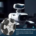 thumbnail image 3 of HUGFEGWE Roues Multidirectionnelles Double Rangée 60mm Robot Omni Roue Robot Omni Roue de Remplacement pour Vélo Bromptofold & Vélo Électrique Rouleau Omnidirectionnel Accessoires U2537-1682, 3 of 8