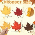 thumbnail image 2 of Farmhouse Fall Table Decor Set – 4-Pc Vintage Wooden Maple Leaf Signs Block, Rustic Harvest Tabletop Decorations for Thanksgiving Home/Tiered Tray/Party Shelf Display, 2 of 7