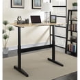 thumbnail image 4 of Pemberly Row Modern Metal Adjustable Long Standing Desk in Black, 4 of 8