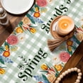 thumbnail image 3 of Spring Flowers Table Runner 70 Inches, Seasonal Botanical Garden Florals Plaid Bed Runner Dresser Scarves Tabletop for Indoor Outdoor Parties/Ceremony/Banquet, 13" x 70", 3 of 9