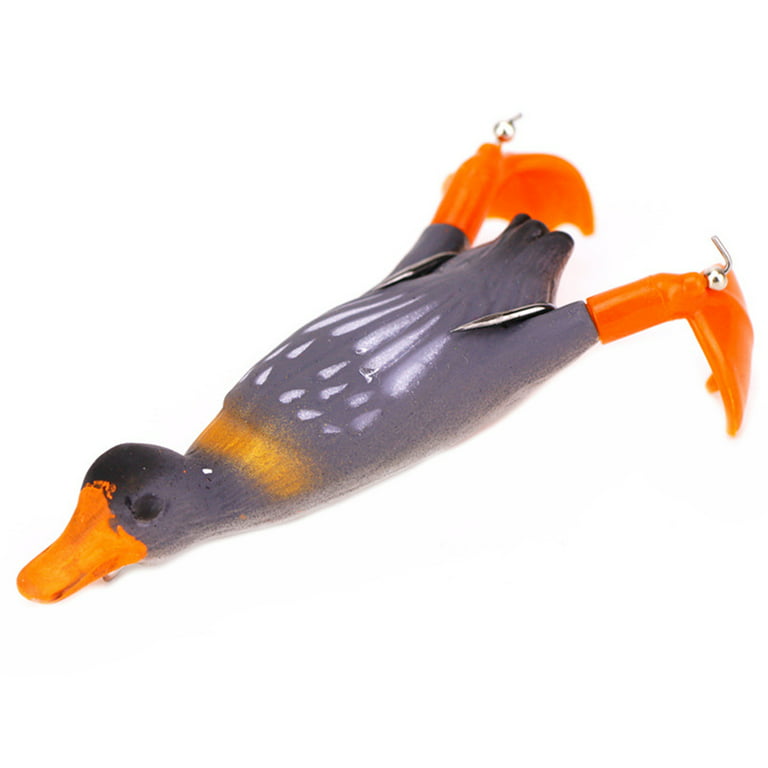 Yoone 10.5g 9.5cm Fishing Lure Duckling Double Propeller Silicone Floating  Rotary Soft Bionic Lures for Fishing Lover
