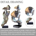 thumbnail image 6 of Silver Large Abstract Resin Figurine Home Office Decor, 6 of 7