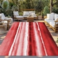 thumbnail image 2 of Red Ombre Outdoor Rug for Patio/Deck/Porch, Non-Slip Large Area Rug 4 x 6 Ft, Modern Abstract Art Farmhouse Indoor Outdoor Rugs Washable Area Rugs, Reversible Camping Rug Carpet Runner, 2 of 8