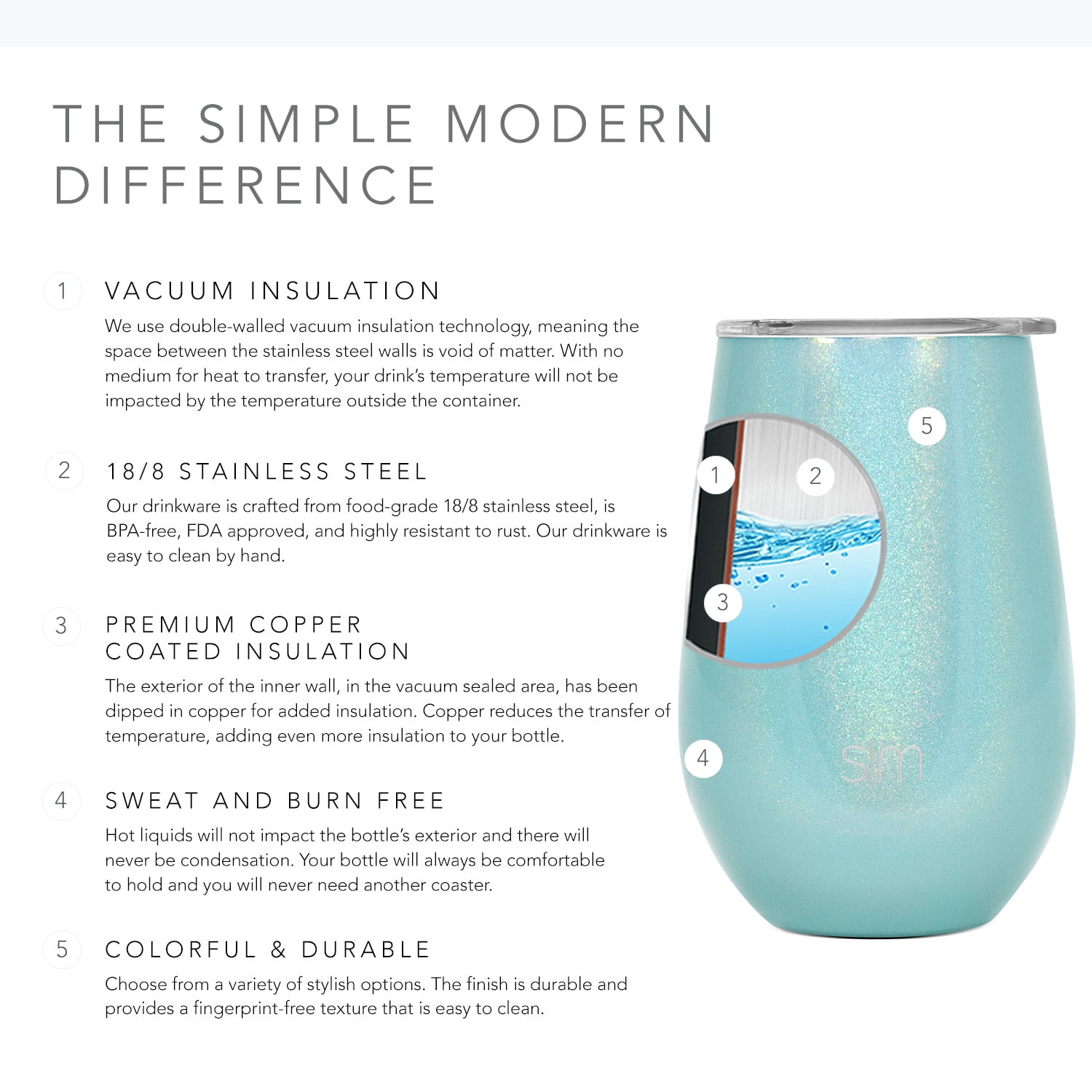 Spirit Wine Tumbler – Simple Modern Custom