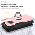 thumbnail image 6 of for Google Pixel 9 / 9 Pro Case, 360° Rotatable Ring Holder Kickstand Dual Layer Military-Grade Drop Tested Protection Support Car Holder Mount Magnetic Absorbing Bumper Phone Case, Rosegold, 6 of 7