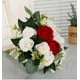 thumbnail image 4 of XmhyTop Ramos de boda para novia y dama de honor, rosas color champán, flores artificiales azules, ramo para boda, fiesta, decoración de la iglesia, 4 of 5