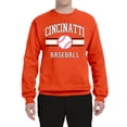 thumbnail image 2 of Wild Bobby City of Cincinnati Baseball Fantasy Fan Sports Unisex Crewneck Sweatshirt, Orange, Medium, 2 of 6