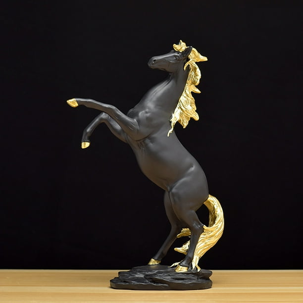 Figura clásica de caballo de resina, regalos perfectos, estatua hermosa de Animal para la habitación del hogar