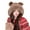 Coffee, variant on Mosey Autumn Winter Women Beanie Hat Cute Ears Fixing Rope Solid Color Ear Windproof Korean Style Fluffy Knitting Hat for Daily Wear