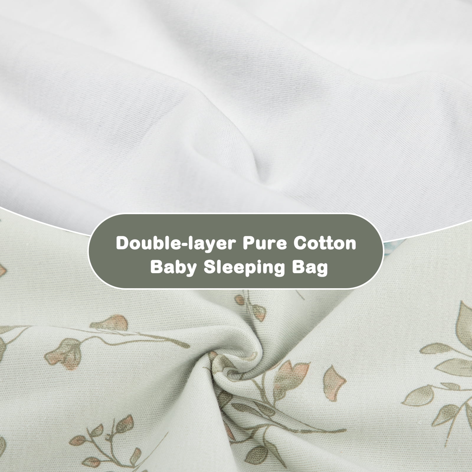 Mosebears 1.0 Tog Baby Sleeping Bag - Cotton Sleeveless Sleep Sack for Baby(Animal,XL(3-4 Years))