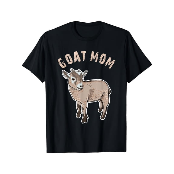 Women's Cute Graphic Goat Mom T-Shirt