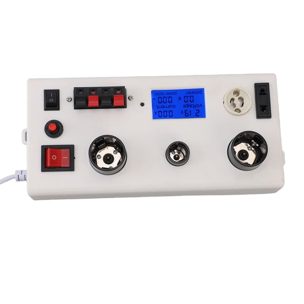 Probador De Voltaje LED, Medición De Potencia De Voltaje De Corriente Multifuncional Con Interruptores De Control Duales Para PF E27 E14 Gu10 2 Prong Enchufe