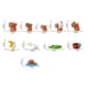 thumbnail image 3 of Mini Resin Capybaras Ornaments Tiny Animal Figurine Miniature, 3 of 5