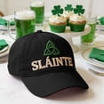 thumbnail image 4 of DAMAI Slainte Hat Unisex Slainte St. Patrick's Day Hat Irish Hats Funny St Patricks Day Baseball Cap for Women Men,Black, 4 of 6