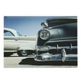 thumbnail image 1 of Vintage Car Cutting Board, American Classic Old Style Fifties Auto Wheels Transportation History Art Print, Decorative Tempered Glass Cutting and Serving Board, Large Size, Blue Beige, by Ambesonne, 1 of 1