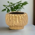 thumbnail image 4 of Bella Stoneware Gold Pot, 4 of 10