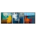 thumbnail image 2 of Mediterranean Canvas Wall Art 3-Piece Set, 28x28 Inch Frames, Black Picture Wall Decor, 2 of 2