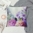 thumbnail image 2 of Chilfamy Purple Flower Blue Hydrangea Pillow Covers-Chinoiserie Summer Cottagecore Floral Aesthetic Decorative Couch Pillow Covers for Living Room, Pillowcases 18x18in, 2 of 5